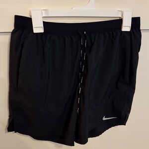 Nike Men’s Dri-Fit Black Athletic Running Shorts Lined Size M
